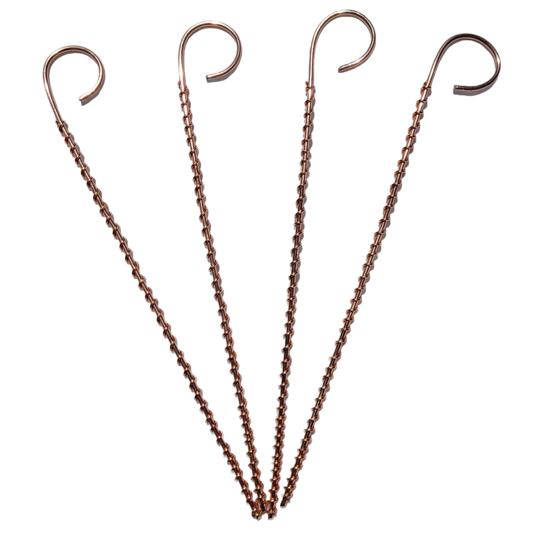 Crystal plant stakes now available! Wrapped with copper wire to help p